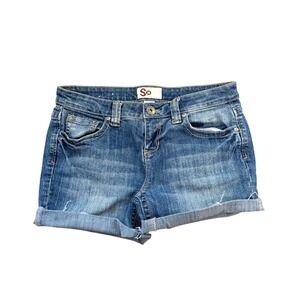 SO Womens Denim Cutoff Shorts Medium Wash Size 9 Summer Indie Vibe